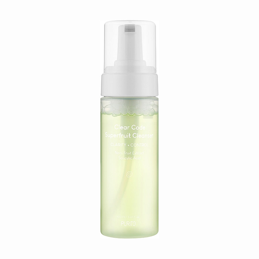 Уцінка! Пінка для глибокого очищення обличчя Purito Clear Code Superfruit Cleanser, 150 мл